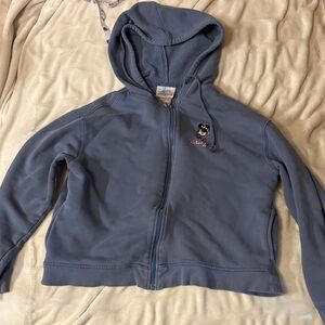 Disney Blue Zip-Up Hoodie large